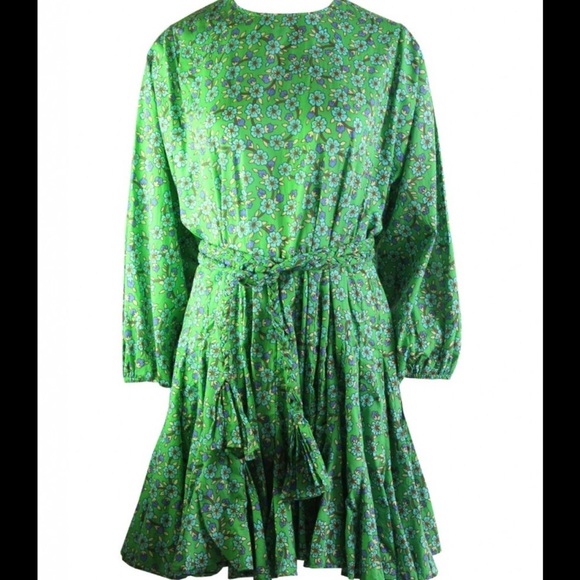 RHODE Ella Dress Turquoise Ditsy Floral - Picture 6 of 7